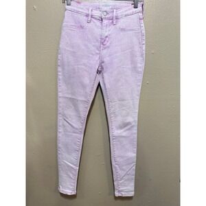 Old Navy Girls Jeans Size 16 Adjustable‎ Waistband Pink Denim Pants